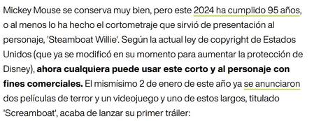 Peliculas de terror de Disney: Steamboat Willie', el cortometraje de Mickey en su versiòn terrorifica.