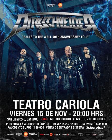 Dirkschneider llegará a Chile para celebrar los 40 años del álbum «Balls to Wall»
