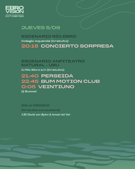 Horarios del Ebro Visión 2024