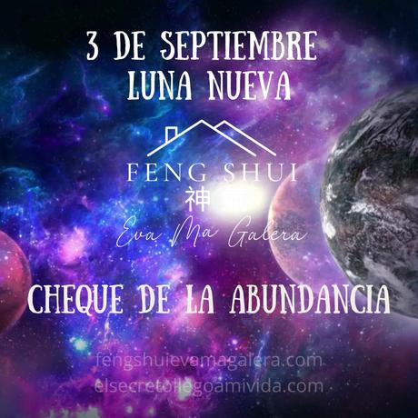 Luna Nueva 3 de Septiembre Cheque de la Abundancia