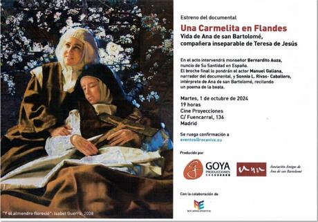 Estreno de «Una carmelita en Flandes»