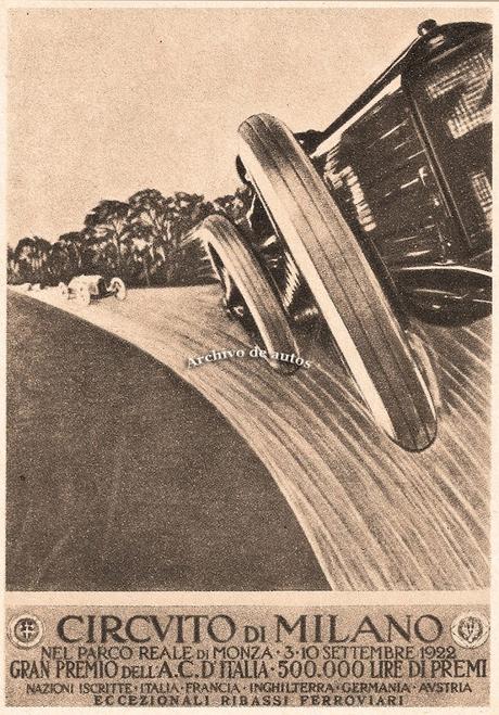 Automéride 3 septiembre 1922 - Primera carrera en el autódromo de Monza