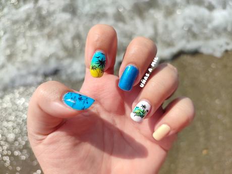 Diseño de uñas para verano: Playa y Palmeras