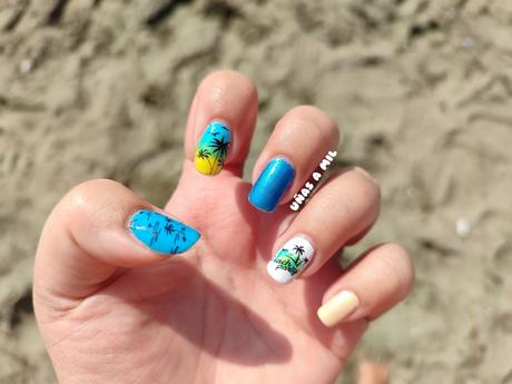 Diseño de uñas para verano: Playa y Palmeras