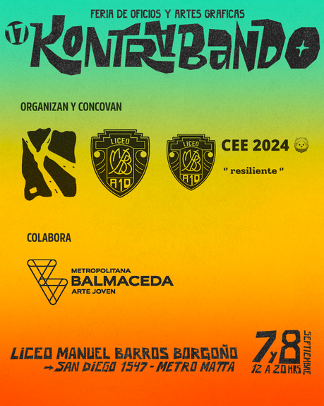 Gratis y Familiar: Kontrabando vuelve con su versión 17K: Artes gráficas, música en vivo y talleres para toda la familia en Liceo Barros Borgoño laminaLogos17K