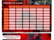 Â¡GRATIS! Horarios Clases DEADPOOL para imprimir