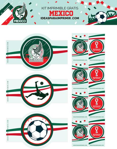 *GRATIS* Kit de MÃXICO para imprimir GRATIS [CumpleaÃ±os + COPA AMÃRICA 2024]