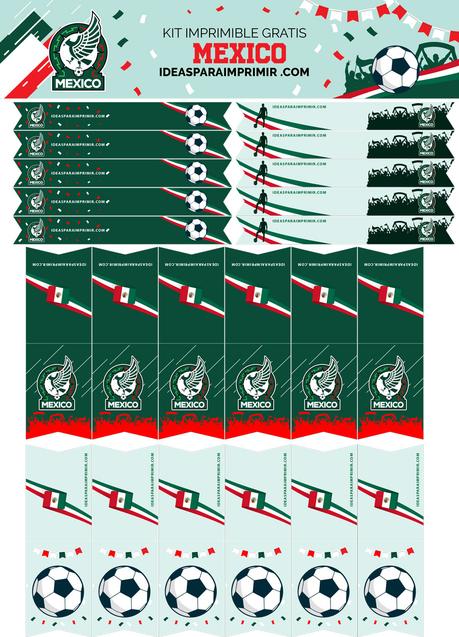 *GRATIS* Kit de MÃXICO para imprimir GRATIS [CumpleaÃ±os + COPA AMÃRICA 2024]