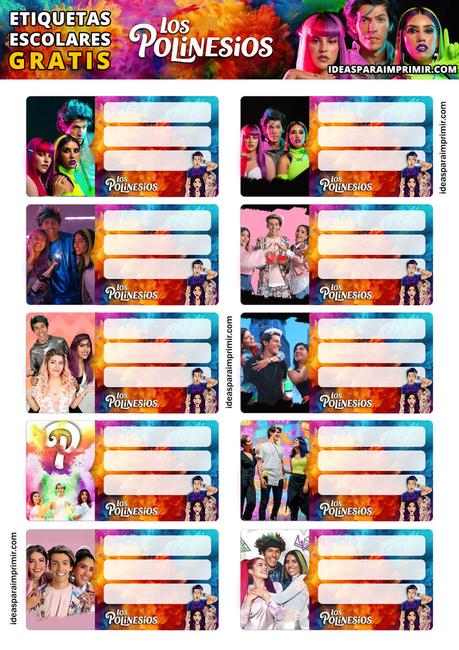 [+10] Etiquetas escolares de LOS POLINESIOS GRATIS para editar e imprimir!