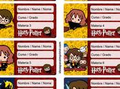 [+20] Etiquetas escolares HARRY POTTER GRATIS para editar imprimir!
