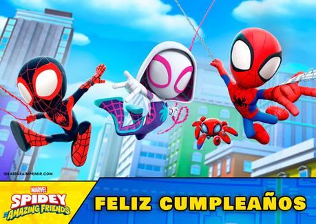 KIT de cumpleaÃ±os de SPIDEY Y SUS SORPRENDENTES AMIGOS imprimible GRATIS. Incluye invitaciones editables!!