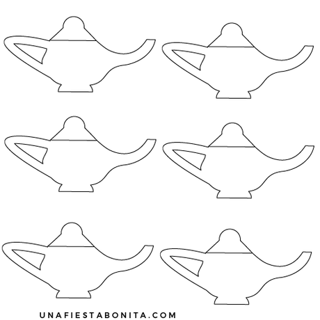 Fiesta temÃ¡tica Princesa Jazmin / Aladdin (con molde para imprimir)