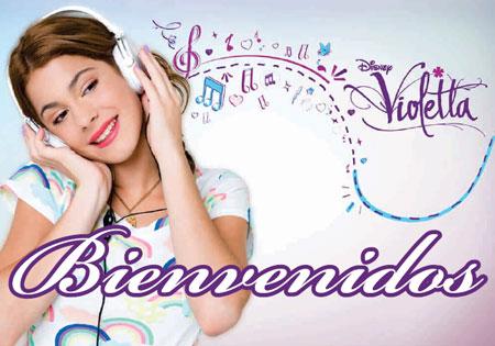 Violetta | Cartel de bienvenida para imprimir gratis Violetta | Cartel de bienvenida para imprimir gratis