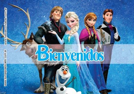 Frozen | Cartel de bienvenida para imprimir gratis