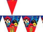 Angry Birds Banderines para imprimir gratis
