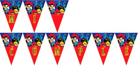 Angry Birds | Banderines para imprimir gratis