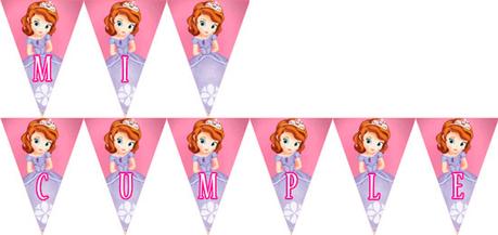 Princesa SofÃ­a | Banderines para imprimir gratis
