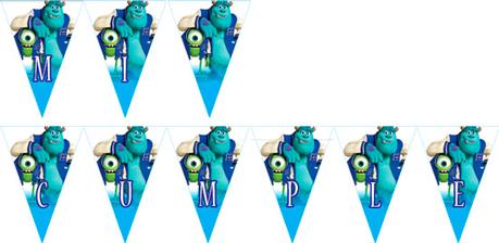 Monster University | Banderines para imprimir gratis