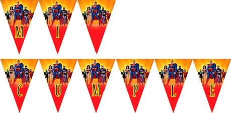 Superheroes | Banderines para imprimir gratis
