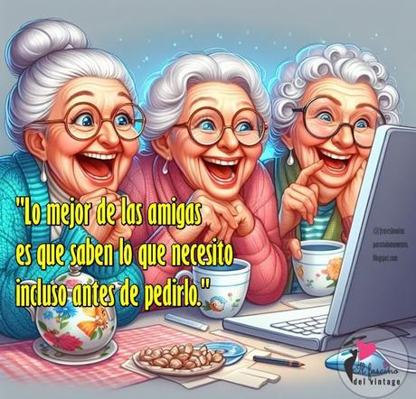 Lo mejor de las amigas  es que saben lo que necesito  incluso antes de pedirlo.