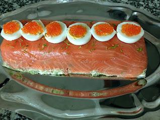 Pastel de salmón ahumado