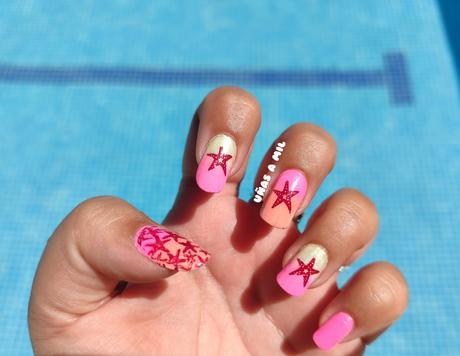 Diseño de uñas para verano: Estrella de Mar