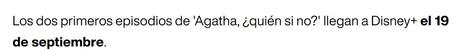 Películas de disney para ver en familia 2024: Agatha, ¿quién si no?' publica nuevos pósters Películas de disney para ver en familia 2024: Agatha, ¿quién si no?' publica nuevos pósters