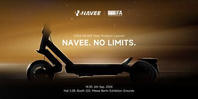 NAVEE presentará su nuevo producto en IFA 2024 NAVEE presentará su nuevo producto en IFA 2024