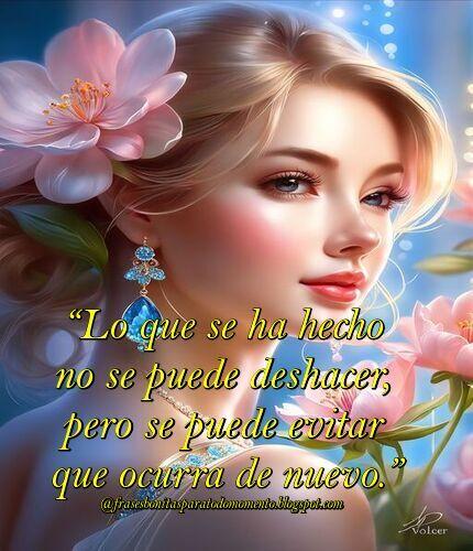 Lo que se ha hecho no se puede deshacer, pero se puede evitar que ocurra de nuevo.