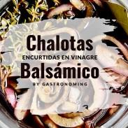 Chalotas encurtidas en vinagre balsámico