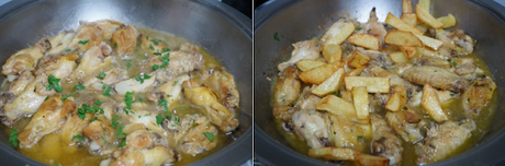 Alitas de pollo al ajillo con patatas Alitas de pollo al ajillo con patatas