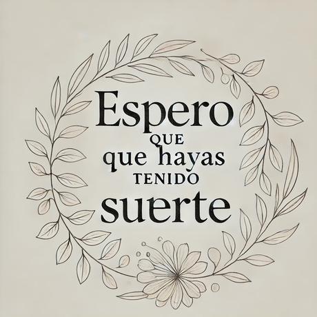 Espero que hayas tenido suerte.