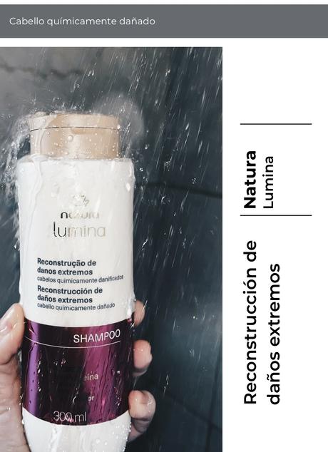 Natura Lumina reconstrucción de daños extremos pelo dañado tinturas planchas opaco quebradizo que usar