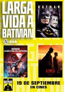 Batman celebrará su aniversario reestrenando 3 de sus icónicas películas Batman celebrará su aniversario reestrenando 3 de sus icónicas películas