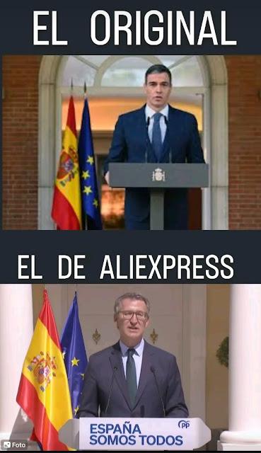 El PP de Feijóo frente al PSOE de Sánchez. El PP de Feijóo frente al PSOE de Sánchez.