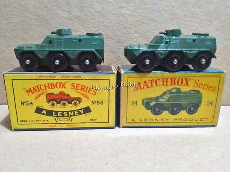 Vehículos militares de Matchbox de la década del cincuenta