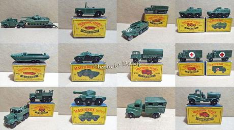 Vehículos militares de Matchbox de la década del cincuenta Vehículos militares de Matchbox de la década del cincuenta