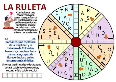 Desafío matemático, Problemas matemáticos, Retos matemáticos, La Ruleta, Ruleta por la Paz, BuscaPalabras, Palabra Escondida, Palabra Oculta, Juego de palabras, Paz, Semana por la Paz, Día de la Paz, Día Internacional de la Paz