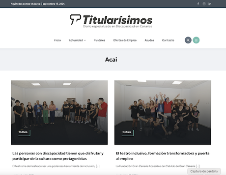 El teatro inclusivo, formación transformadora y puerta al empleo