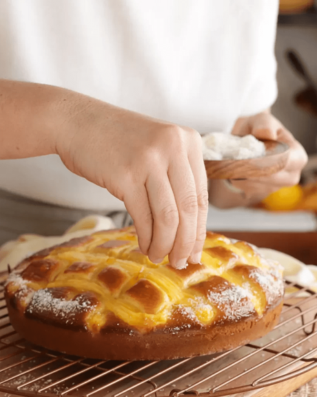 coco rallado en torta matera