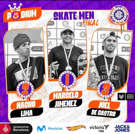 El skater Marcelo Jiménez es el nuevo Campeón del Extreme Barcelona 2024 Extreme Barcelona 2 MJimenez