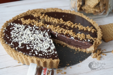 Tarta de galletas con chocolate, sin horno Tarta de galletas con chocolate, sin horno