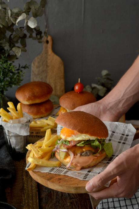 Cómo Hacer la Mejor Cheeseburger con pan casero {#RetoInternationalDay} como-hacer-la-mejor-cheeseburger-con-pan-casero