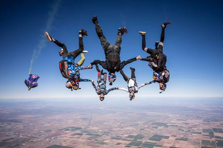 Red Bull Airforce and Red Bull Skydive team