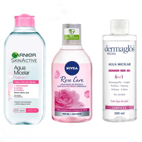 Agua micelar que es y para que sirve Agua micelar Garnier NIVEA la Roche Posay idraet Lidherma piel grasa mixta