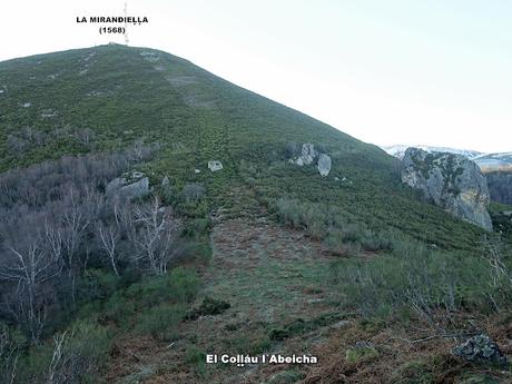 Alto San Lorenzo-La Mirandieḷḷa-La Pena l´Home-Brañieḷḷa