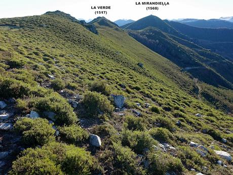 Alto San Lorenzo-La Mirandieḷḷa-La Pena l´Home-Brañieḷḷa