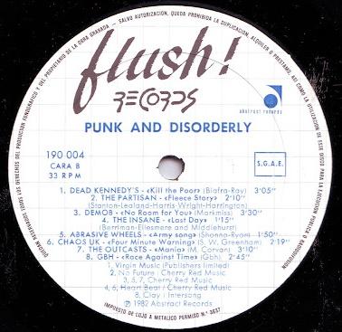 VA - Punk and Disorderly Lp 1982 (1981)
