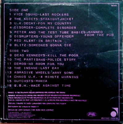 VA - Punk and Disorderly Lp 1982 (1981)