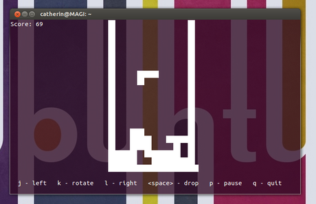 Juegos en la terminal de Linux con BSD Games: colección de juegos clásicos y muy simples. Tetris BSD